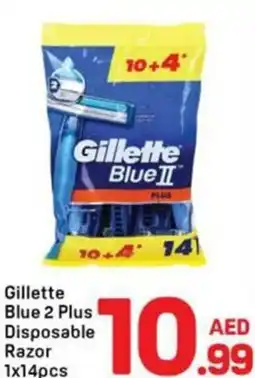 Day To Day Gillette blue 2 plus disposable razor offer