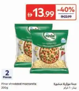 Carrefour Pinar shredded mozzarella offer