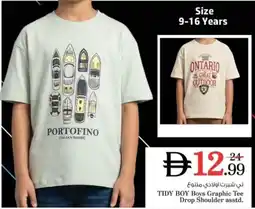 Nesto Tidy Boy Boys Graphic Tee Drop Shoulder asstd offer