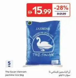 Carrefour The Swan Vietnam jasmine rice 5kg offer