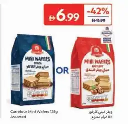 Carrefour Carrefour Mini Wafers 125g Assorted offer
