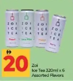Lulu Hypermarket Zoi Ice Tea Assorted Flavors offer