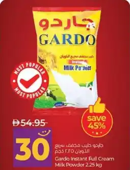 Lulu Hypermarket Gardo Instant Full Cream Milk Powder offer