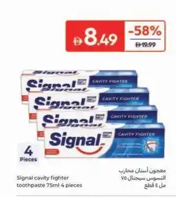 Carrefour Signal cavity fighter toothpaste offer