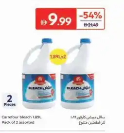 Carrefour Carrefour bleach 1.89L Pack of 2 assorted offer