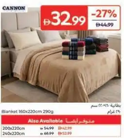 Carrefour Blanket 160x220cm 290g offer