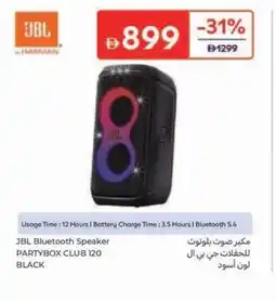 Carrefour Jbl bluetooth speaker partybox club 120 black offer