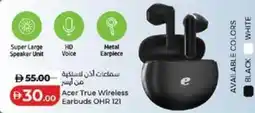Lulu Hypermarket Acer True Wireless Earbuds OHR 121 offer
