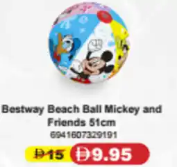 Union Coop Bestway Beach Ball Mickey and Friends offer