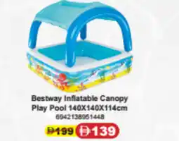 Union Coop Bestway Inflatable Canopy Play Pool offer