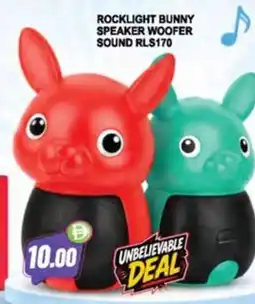 Almaya supermarket Rocklight bunny speaker woofer sound RLS170 offer