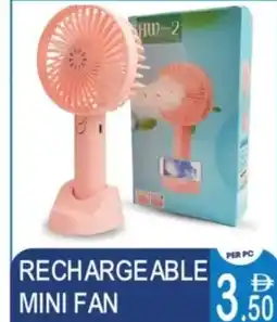 Dream Land Center Rechargeable mini fan offer