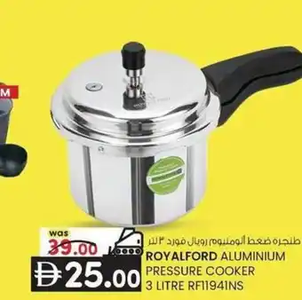 Royalford aluminium pressure cooker 3 litre rf11941ns