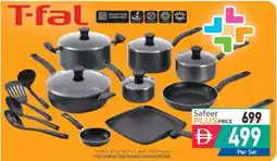 Safeer Market T-fal Initiatives 18pcs Nonstick Cookware Black offer