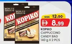 KM Trading Kopiko cappuccino candy bag offer