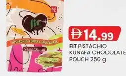 KM Trading Fit pistachio kunafa chocolate pouch offer