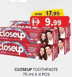 KM Trading Closeup toothpaste offer