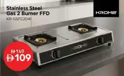 Nesto Stainless Steel Gas 2 Burner FFD KR-GSFC2041 offer