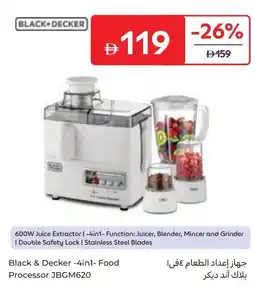 Carrefour Black & decker 4-in-1 food processor jbgm620 offer