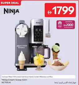 Carrefour Ninja cream scoop swirl nc701uk offer