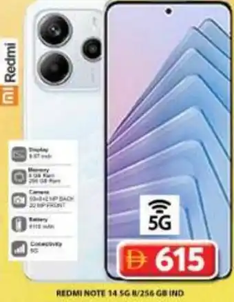 Grand Hyper Market REDMI NOTE 14 5G 8/256 GB IND offer