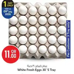 Safari Hypermarket White fresh eggs 30`s tray offer