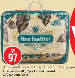 Safari Hypermarket Fine feather 2ply carved blanket asrtd. offer