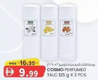 KM Trading Cosmo perfumed talc offer