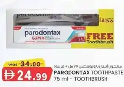 KM Trading Parodontax toothpaste + toothbrush offer