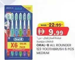 KM Trading Oral-b all rounder 123 toothbrush medium offer