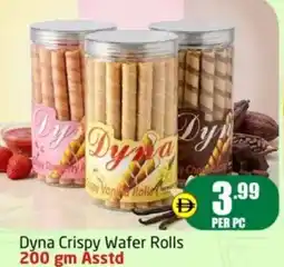 Delta Centre Dyna crispy wafer rolls asstd offer