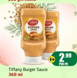 Delta Centre Tiffany burger sauce offer