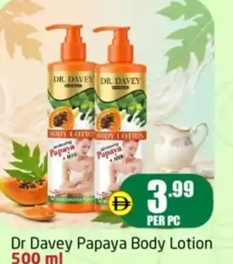 Delta Centre Dr davey papaya body lotion offer