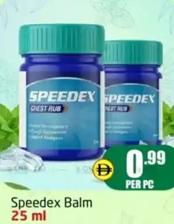 Delta Centre Speedex balm offer