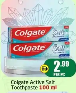 Delta Centre Colgate active salt toothpaste offer