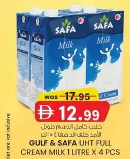 KM Trading Gulf & safa uht full cream milk offer
