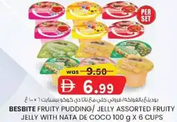KM Trading Besbite fruity pudding / jelly assorted fruity jelly with nata de coco offer