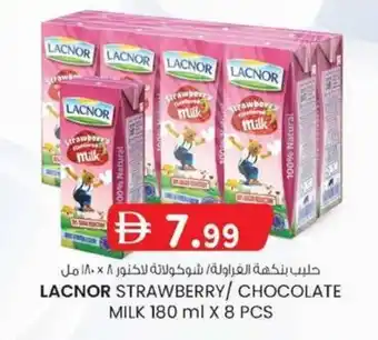 KM Trading Lacnor strawberry / chocolate milk offer