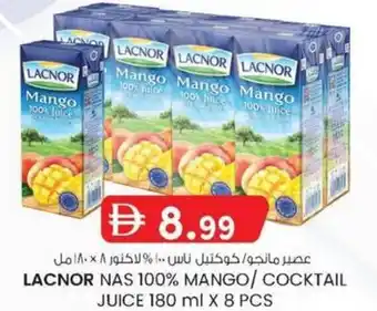 KM Trading Lacnor nas 100% mango / cocktail juice offer