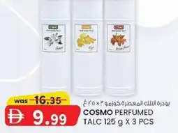 KM Trading Cosmo perfumed talc offer