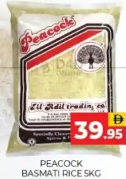 Al Adil Peacock basmati rice offer