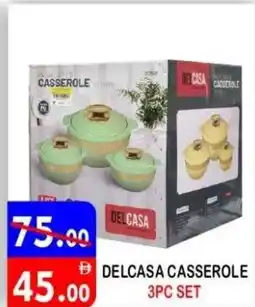 United Hypermarket Delcasa casserole 3pc set offer
