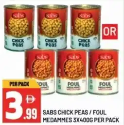 Dream Land Center Sabs chickpeas/foul medammes per pack offer