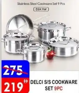 United Hypermarket Delci s/s cookware set 9pc offer