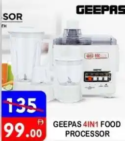 United Hypermarket Geepas 4in1 food processor offer