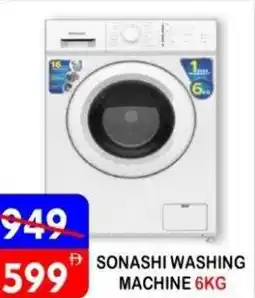 United Hypermarket Sonashi washing machine offer
