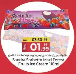 Kenz Hypermarket Sandra Sorbetto Maxi Forest Fruits Ice Cream offer