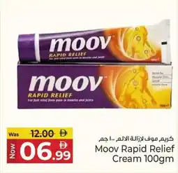 Kenz Hypermarket Moov Rapid Relief Cream offer