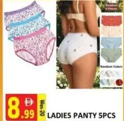 Al Kabayel Ladies panty 5pcs offer