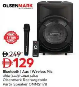 Nesto Olsenmark Rechargeable Party Speaker OMMS1178 offer
